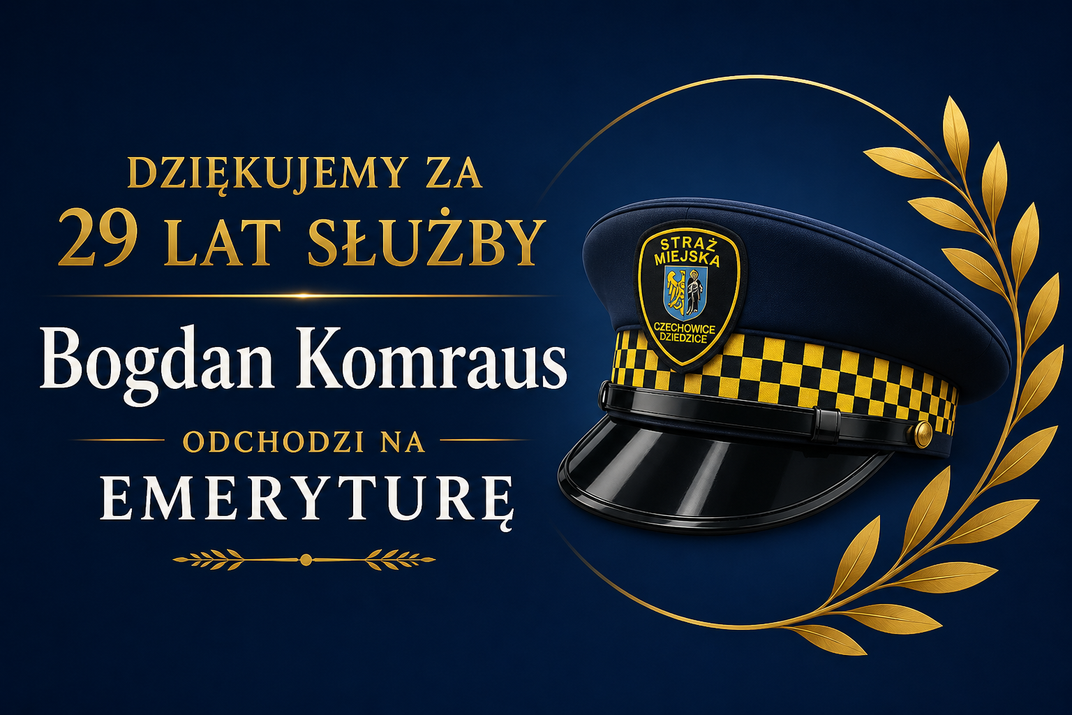 zdjęcie: „Dziękujemy za lata służby”